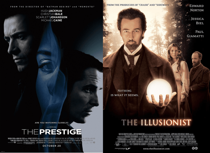 Twin Films: Movies with Nearly Identical Plots Released Together The Prestige and The Illusionist